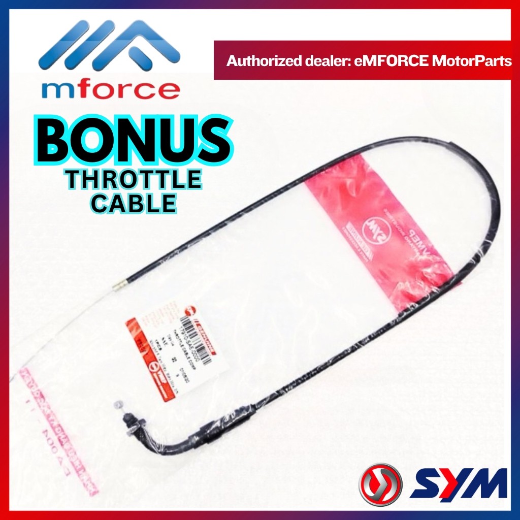 SYM ใหม่ BONUS-110 SR / E-BONUS 110 / BONUS 110 SR THROTTLE CABLE KABEL MINYAK TALI 17910-SAE-0000 S