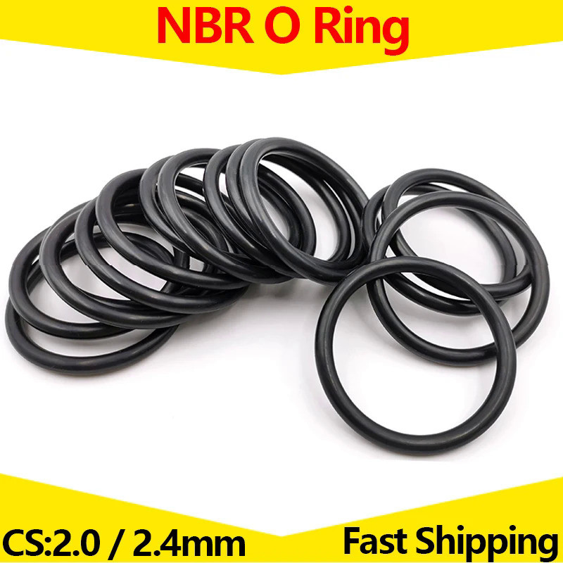 WD CS 2.0mm 2.4mm OD 6mm -180mm Nitrile Butadiene Rubber NBR Sealing Ring Repair Skeleton Oil Seal G