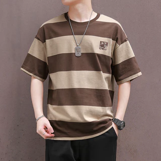 เสื้อลายทาง men clothes ชุดผู้ชาย men tshirt เสื้อผู้ชาย
