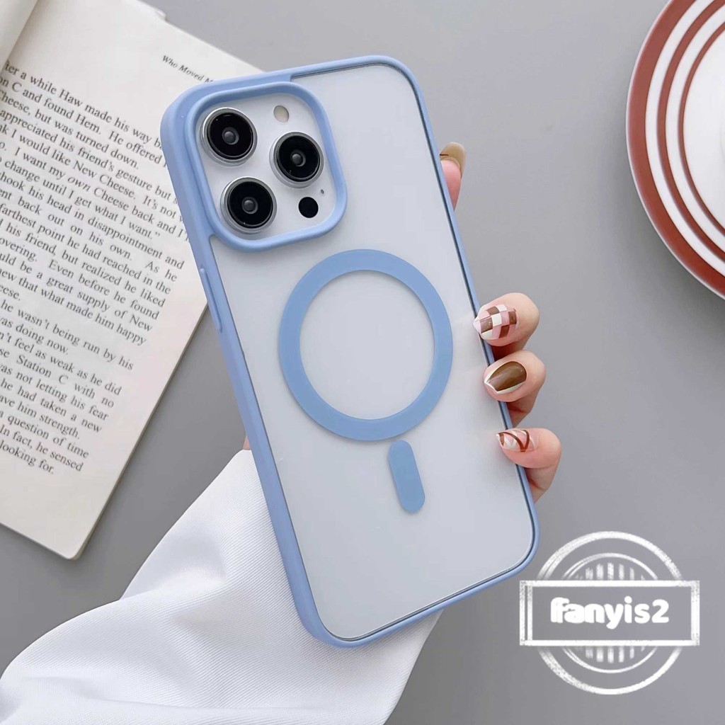 เข้ากันได้กับ iPhone 16 15 14 13 11 12 Pro Max X Xr Xs Max 8 Plus INS Simple โปร่งใสแม่เหล็กดึงดูดเคสโทรศัพท์ Anti Drop กันกระแทกฝาครอบป้องกัน - รูปที่ 6