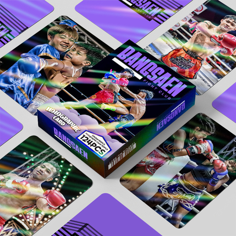 ไฟท์คลับเนชั่น 124 ชิ้น Bangsaen Fight Club Lomo Card Holographic โปสการ์ดสติกเกอร์ Idol ของสะสมการ์ดอัลบั้ม