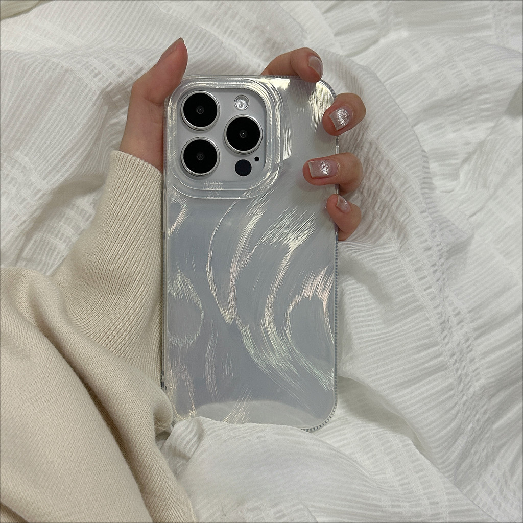 เคสโทรศัพท์ For iPhone 13 11 15 17 Pro Max Case iPhone 11 12 14 16 Pro Max 17 Air เคสโทรศัพท์มือถือลายขนนกป้องกันการตก