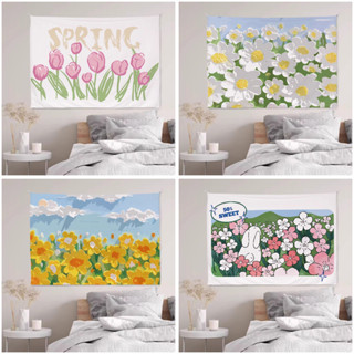 ผ้าตกแต่งนอร์ดิก INS ภาพวาดสีน้ำมันพื้นผิว ผ้าแขวนศิลปะหอพัก…