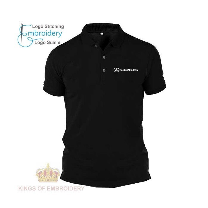 ไมโครไฟเบอร์แห้ง Fit แห้งเร็ว Jersi Jersey Polo T เสื้อโลโก้ Sulam เย็บปักถักร้อย Lexus รถ LS NX RX 