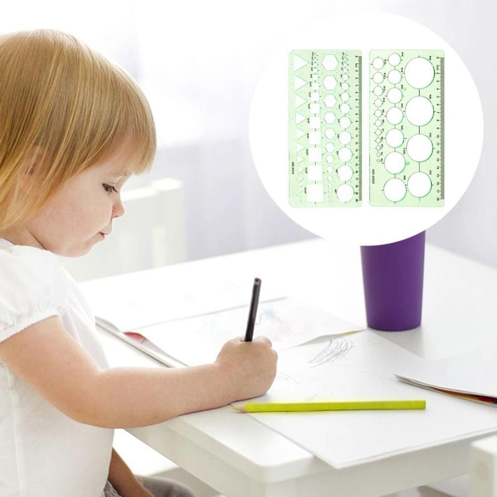 ไม้บรรทัด ANXSUN3,วาดทางเทคนิคเรขาคณิตแม่แบบวงกลมลายฉลุ,เฟอร์นิเจอร์สถาปนิกคณิตศาสตร์เครื่องเขียนนักเรียนไม้บรรทัดรูปไข่สํานักงานโรงเรียนซัพพลาย - รูปที่ 3