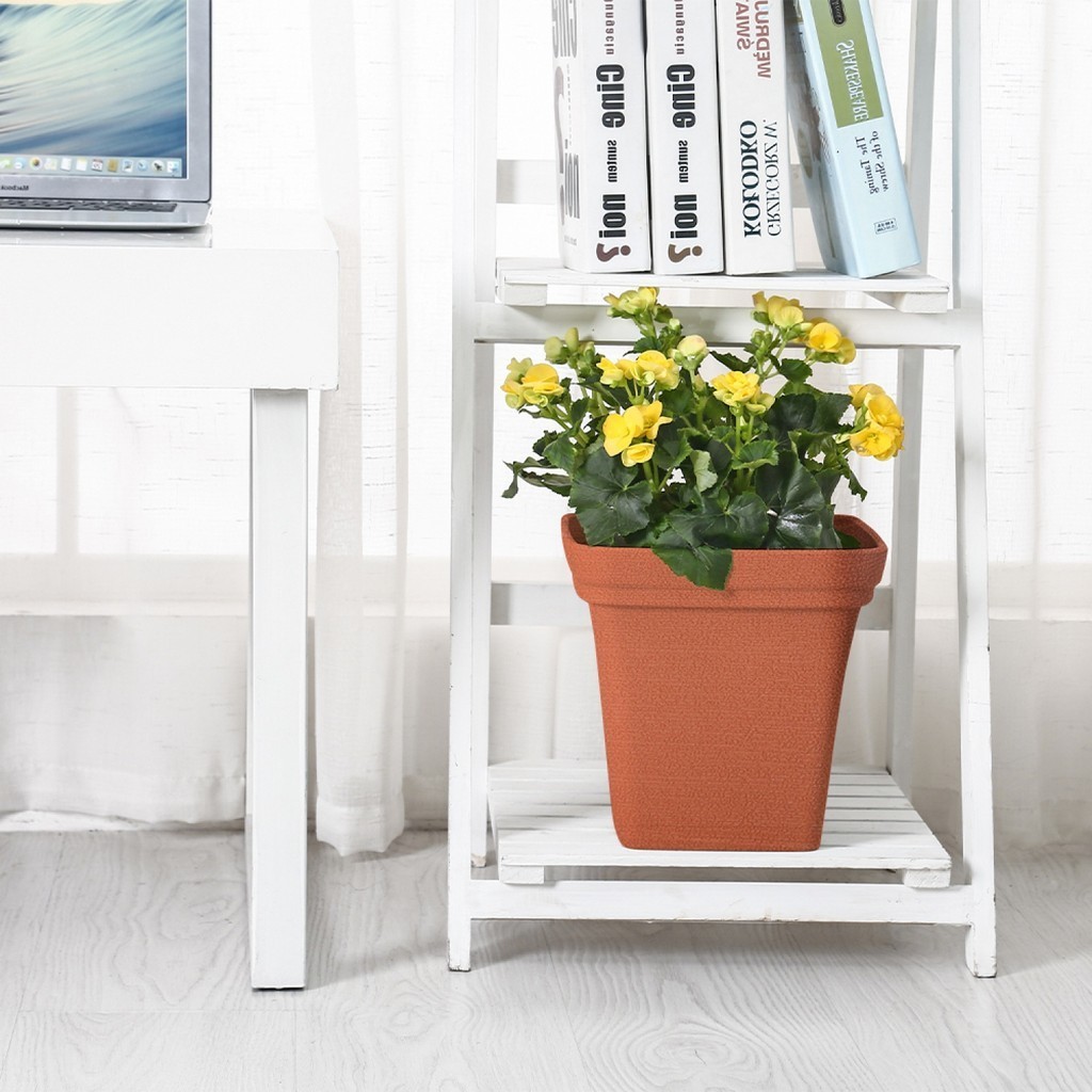 LOCAL789 Tree’ O กระถางต้นไม้ รุ่น 6PY024-RD ขนาด 25 x 25 x 24 ซม. (10นิ้ว) สีแดง ร้านอยู่ในไทย