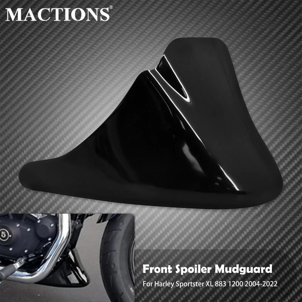 BA Motorcycle Black Front Bottom Spoiler Mudguard Air Dam Chin Fairing For Harley Sportster XL 883 1200 72 48 Super Low