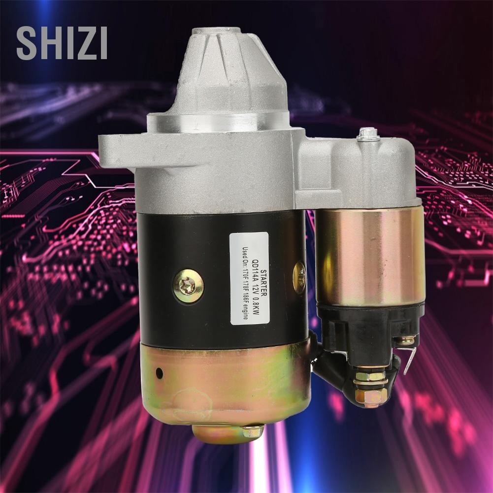 ShiZi 12V 0.8KW ปั๊มน้ำ/ดีเซล/เบนซินเครื่องยนต์สตาร์ทไฟฟ้ามอเตอร์หมุนผกผัน