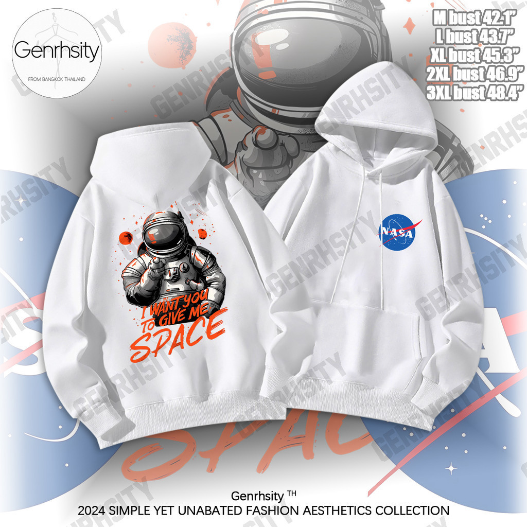 เสื้อฮู้ด Nasa Fashion Hoodie Y2k ฮู้ดแขนยาว ผ้าฝ้าย ลาย แฟชั่นใหม่ล่าสุด สไตล์สตรีท ฮู้ด ไซซ์ M-3xl