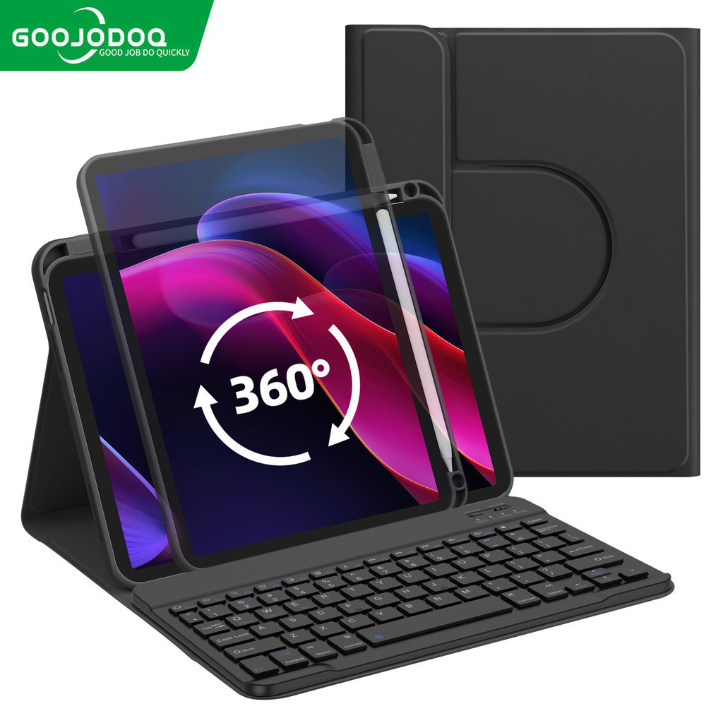 Goojodoq เคสคีย์บอร์ดแม่เหล็ก พร้อมที่ใส่ดินสอ สําหรับ Pro 11 Air 4 Air 5 Pro