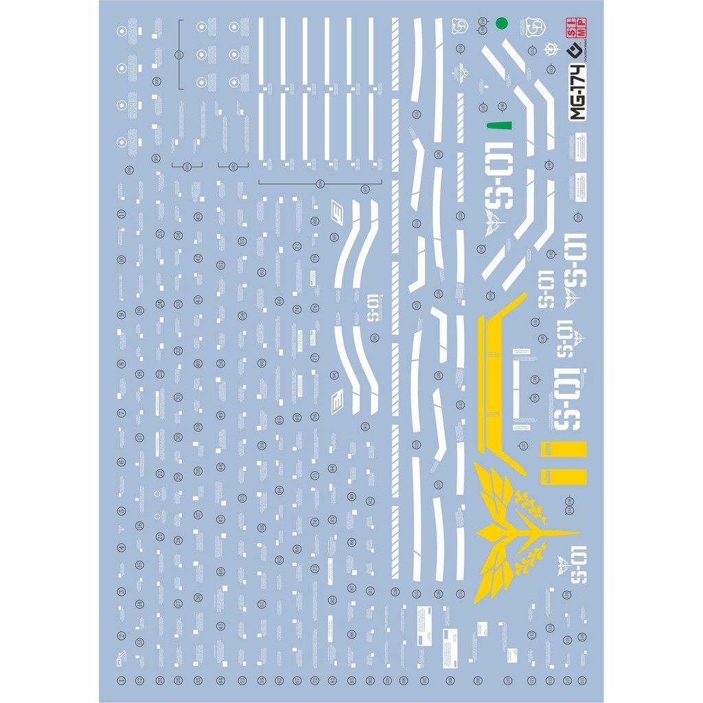 EVO MG 1/100 Sazabi Ver. KA เรืองแสงทองเคลือบน้ําสไลด์สติ๊กเกอร์ไม่สติ๊กเกอร์ EVOMG038 EVOMG039 - รูปที่ 3