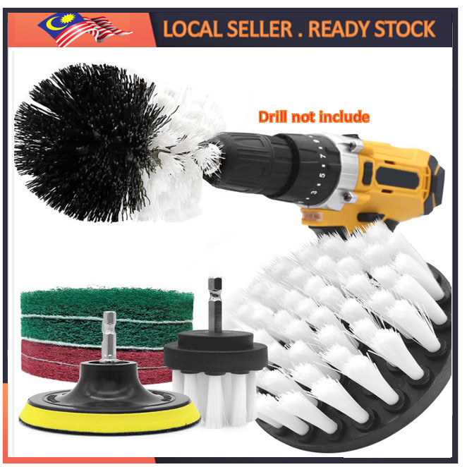 Fabric Sofa Curtain Mattress Carpet White Electric Drill Soft Brush Furniture Car Detailing Cleaning
