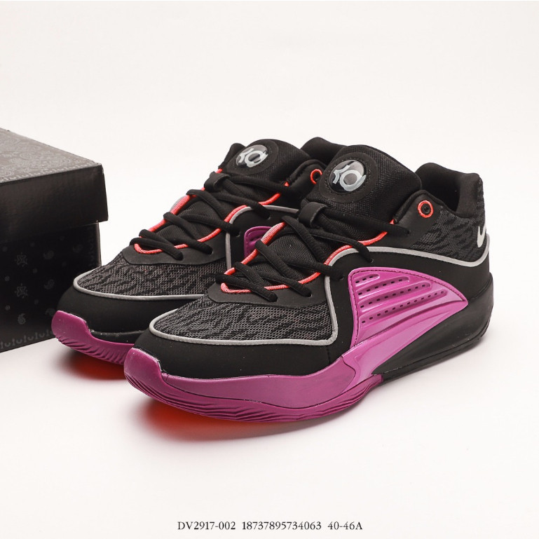 Nike Zoom KD 16 EP "Black&Purple" รองเท้าบาสเก็ตบอล Low Cut รองเท้าผ้าใบลำลองสำหรับผู้ชายและผู้หญิง