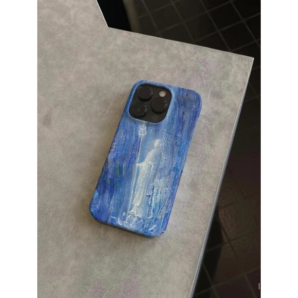 เคสโทรศัพท์มือถือแบบแข็ง กันกระแทก กันฝุ่น ลายพระพุทธรูป สีฟ้าอ่อน สําหรับ iPhone 11pro 12pro 13pro 14pro 15pro 11 12 13 14 15 pro max 11promax 7 8 plus x xr xsmax เคส