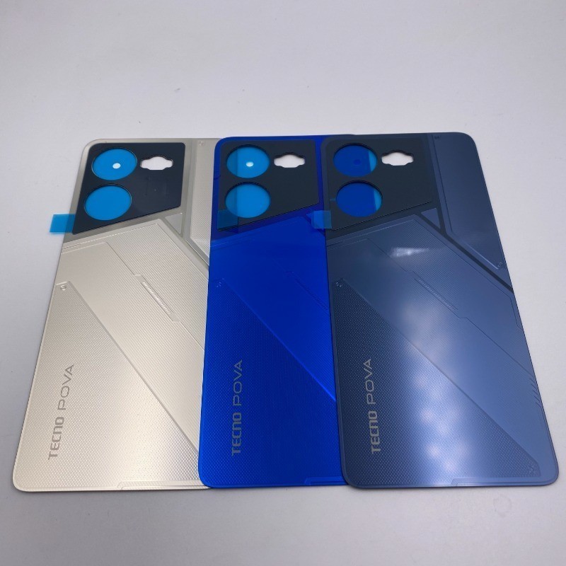 ใหม่สําหรับ Infinix Tecno Pova 5 ฝาหลังแบตเตอรี่ด้านหลังด้านหลังฝาครอบกรณีอะไหล่ซ่อม