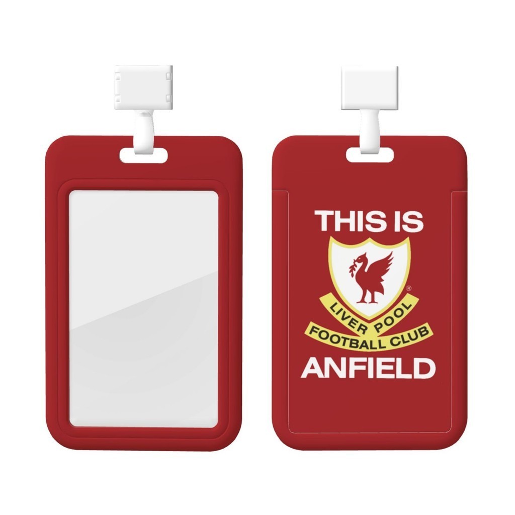 พวงกุญแจ ลายการ์ตูน Liverpool พร้อมสายคล้อง สําหรับยิม บัตรประจําตัวเด็ก