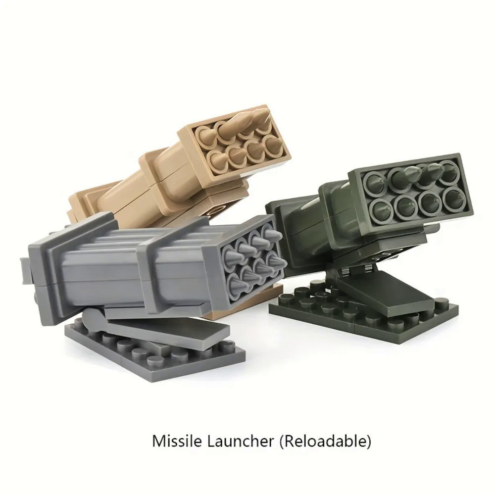 1pc Missile Launcher Toy, Building Block Toy, Rocket Launcher Building Educational Toy