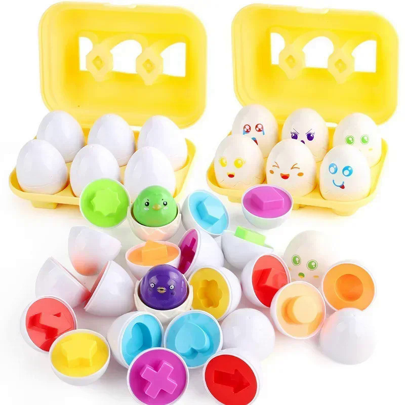 Baby Learning Educational Toy Smart Egg Toy Games Shape Matching Sorters Toys Montessori Eggs Toys F