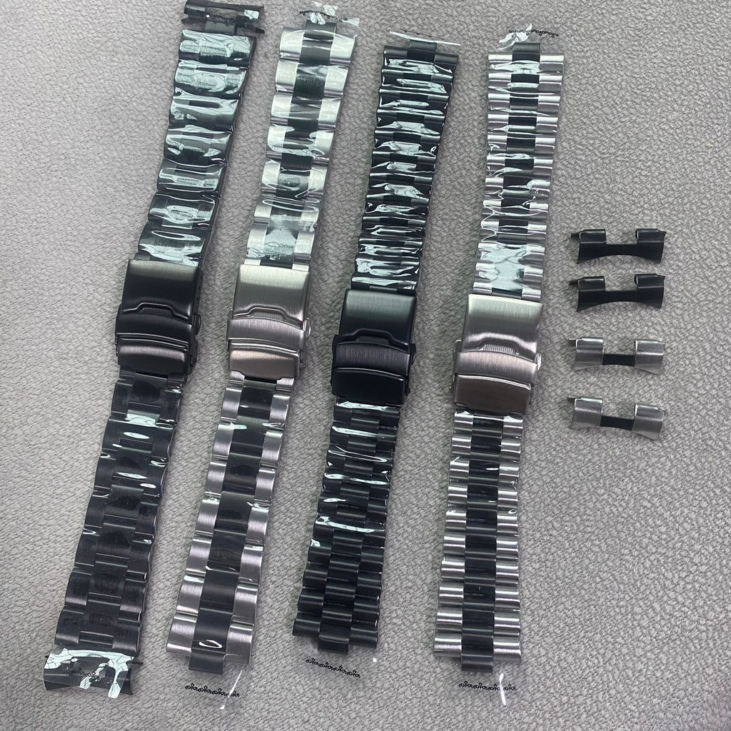 สายนาฬิกาข้อมือ สเตนเลส ทรงโค้ง 22 มม. สําหรับ Seiko SKX007 SKX009 SRPD53
