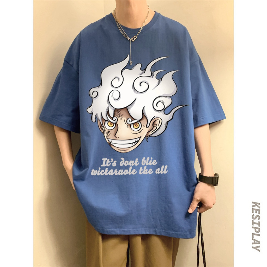 【M-8XL 】เสื้อยืดคอกลม แขนสั้น พิมพ์ลายการ์ตูนอะนิเมะญี่ปุ่น โอเวอร์ไซซ์ แฟชั่นฤดูร้อน สําหรับผู้ชาย