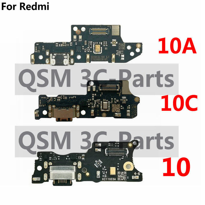 สําหรับ Xiaomi Redmi 10C 10A 10 พอร์ตชาร์จ USB เชื่อมต่อแท่นชาร์จ สายเคเบิลอ่อน พร้อมไมโครโฟน (พร้อม IC Suport ชาร์จเร็ว)