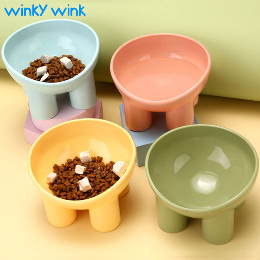 Winky Wink ชามข้าวแมว ชามอาหารสัตว์  อุปกรณ์ให้อาหารสัตว์ เอียง 15 องศา