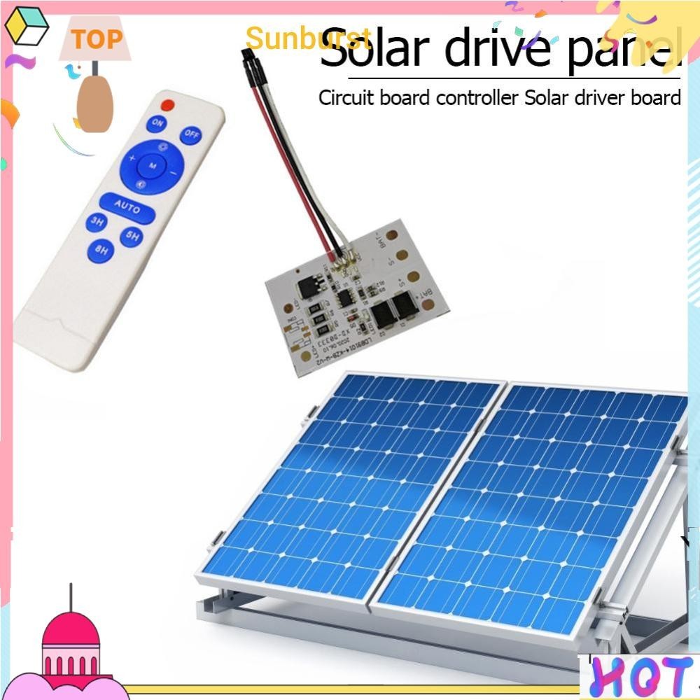 [Sunburst11.th] บอร์ดวงจรควบคุมไฟเพดาน พลังงานแสงอาทิตย์ 3.2V 3.7V พร้อมรีโมตคอนโทรล