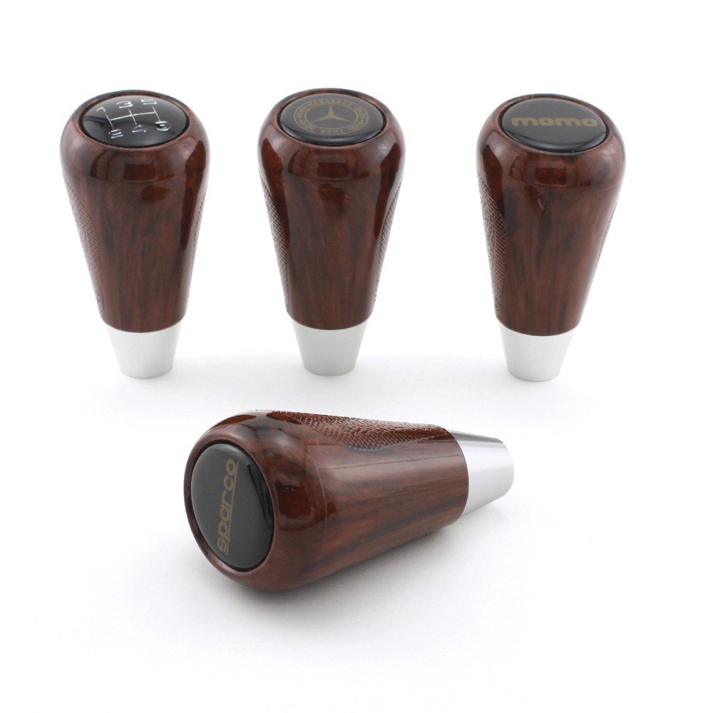 คันเกียร์มือ GM 5 สปีด MOMO BENZ Spc ลายไม้หัวเกียร์ภายนอก คู่มือกันลื่น