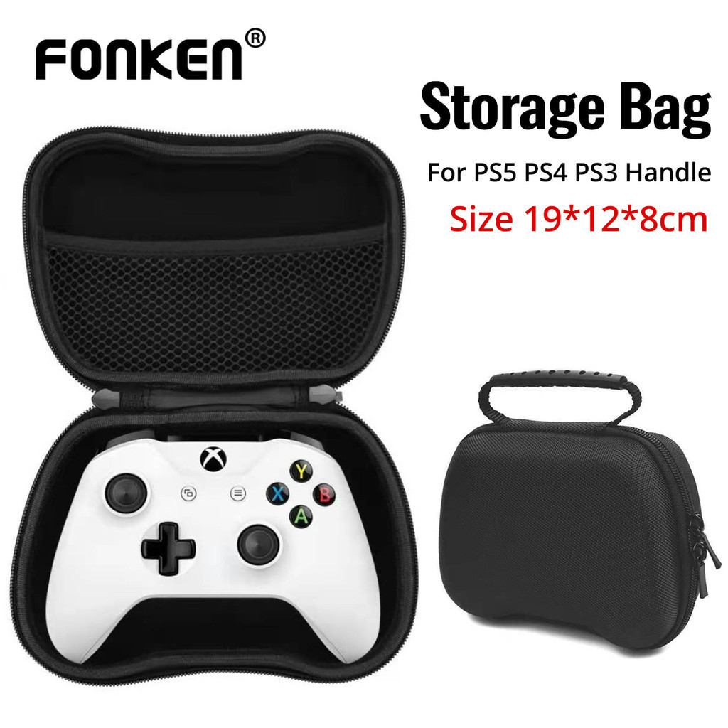 Fonken กระเป๋าเก็บเกมแพด EVA กันกระแทก มีซิป สําหรับ Xbox One Switch Pro PS3 PS4 PS5