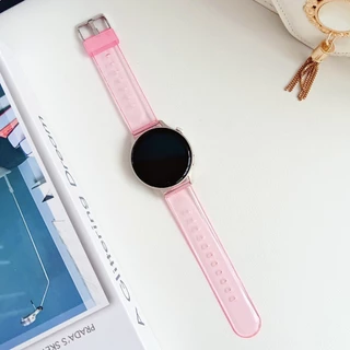 สายนาฬิกาข้อมือ PVC ใส 20 มม. 22 มม. แบบเปลี่ยน สําหรับ Amazfit Bip U Pro Bip S GTS 2 2E 3 4 Mini Bip 5 Unity Amazfit Active Smartwatch