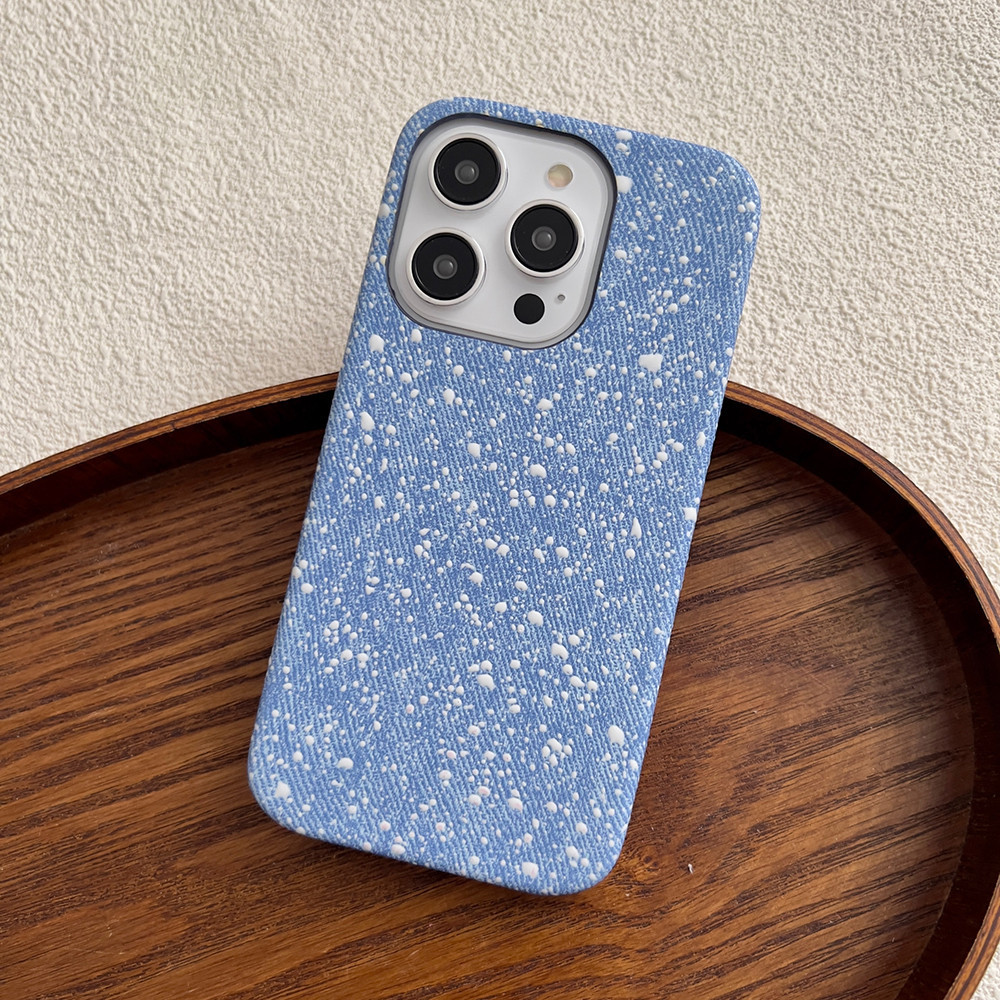 เคสโทรศัพท์มือถือหนังนิ่ม บางพิเศษ กันลื่น ลายเกล็ดหิมะ สําหรับ iPhone 15 14 Plus 13 12 11 Pro MAX 15Promax 14promax 13promax 12pro 11pro