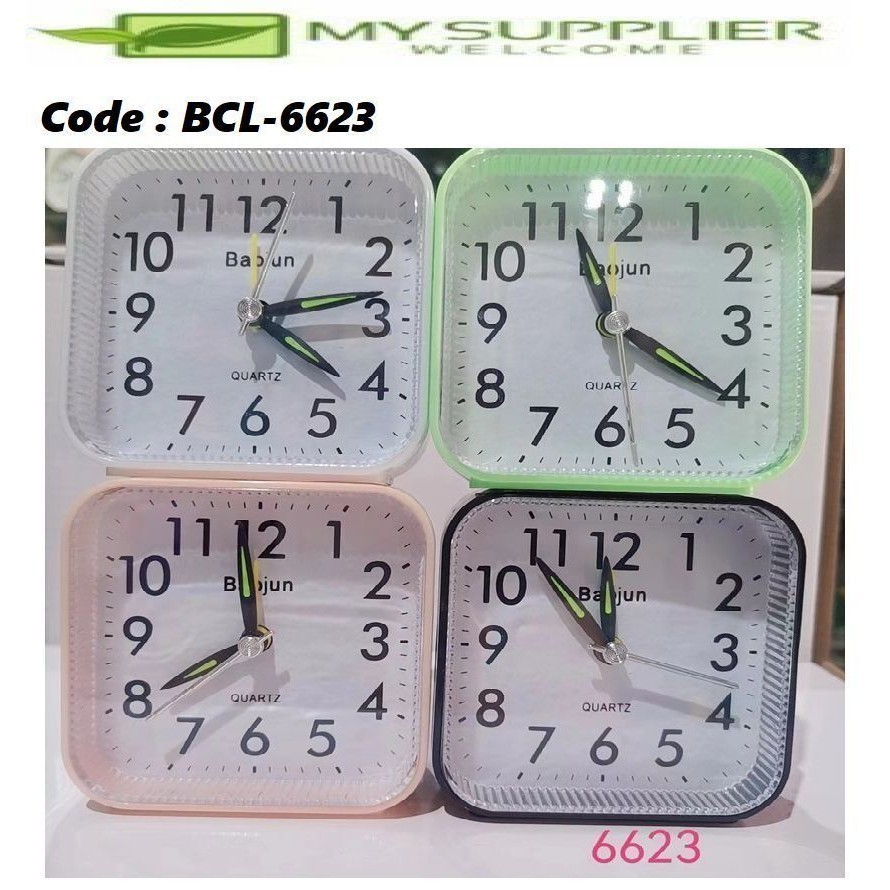 BCL-6623 6623 นาฬิกาปลุกทรงสี่เหลี่ยม