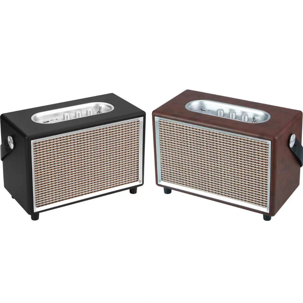 ลำโพงเสียงดี ลำโพงบลูทูธไร้สายย้อนยุค ลำโพงบลูทูธM8 Bluetooth5.0 AUX ลำโพงบลูทูธขนาดพกพา ลำโพงบลูทูธ