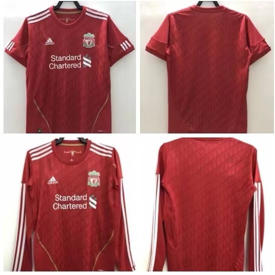 2010-11 เสื้อบอลวินเทจ ลิเวอร์พูล #9 Torres#8GERARD เจอร์ซีย์แขนสั้นแขนยาว ชื่อที่กําหนดเอง