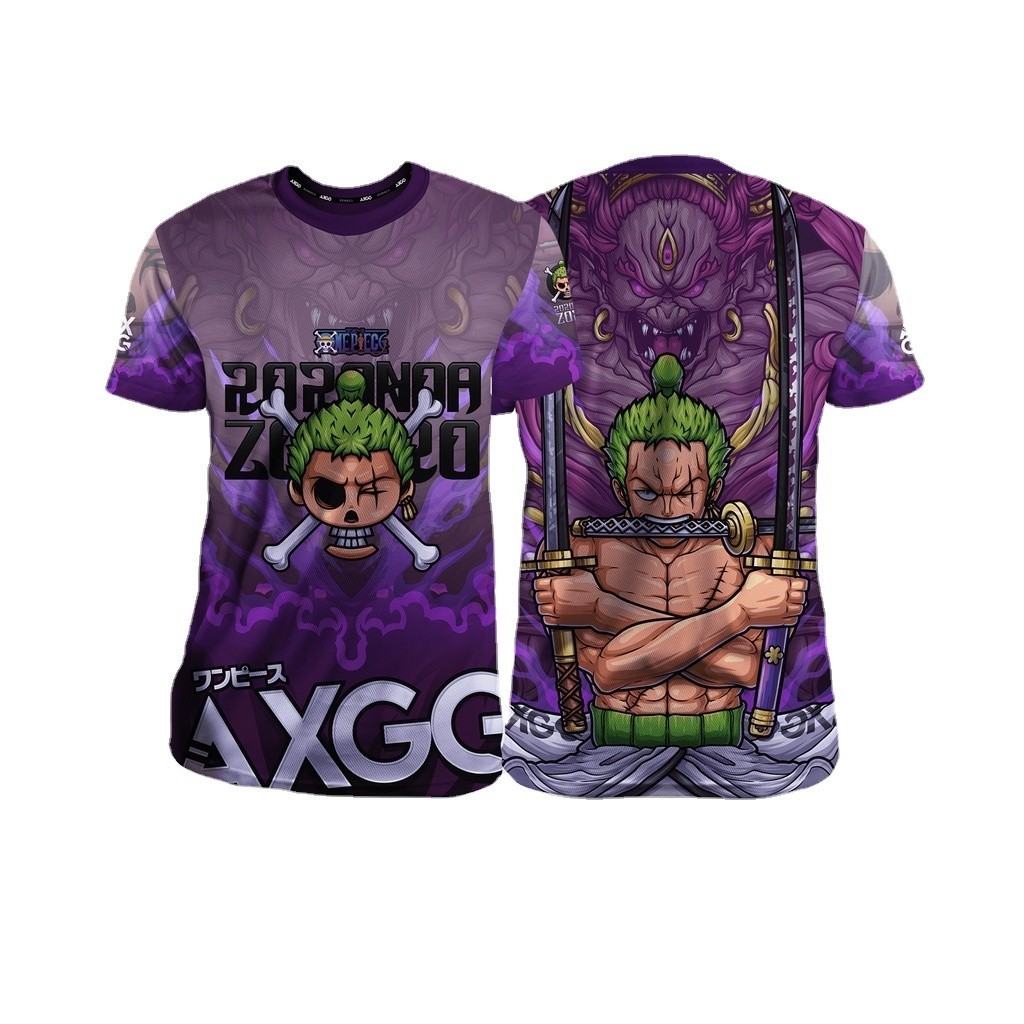 เสื้อยืดแฟชั่น One Piece Zoro Asura ใหม่