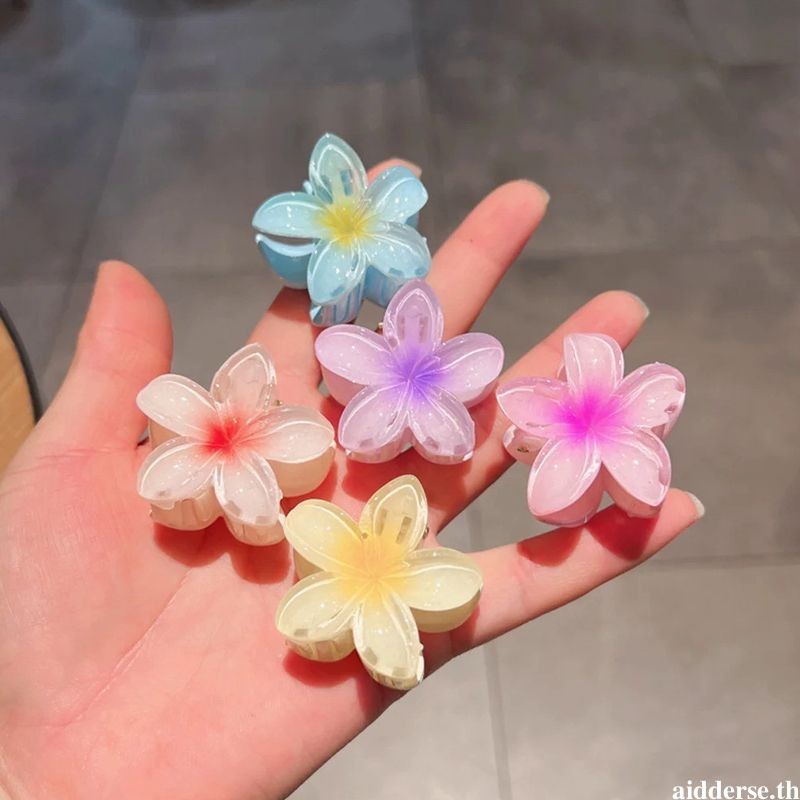 【aidderse.th】กิ๊บติดผมหางม้า ลายดอกไม้ สําหรับผู้หญิง