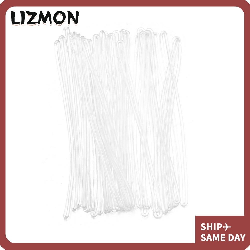 Lizmon สายรัดกระเป๋าเดินทาง PVC แบบพลาสติกใส 6 นิ้ว สําหรับสํานักงาน 30 ชิ้น