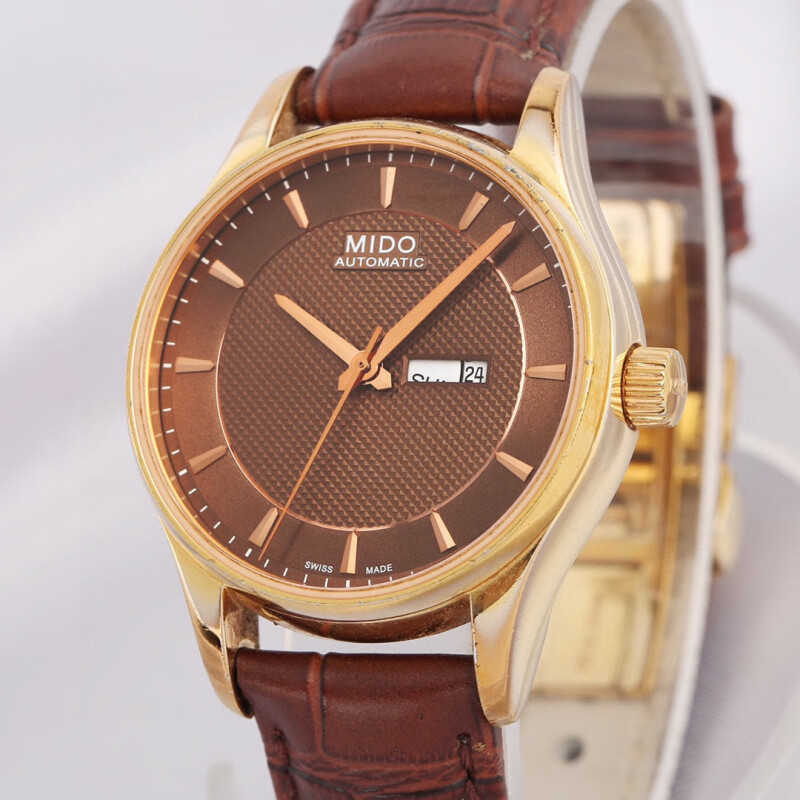 Mido Bruner Seriesm001.230.36.291.12 นาฬิกาข้อมืออัตโนมัติ เส้นผ่าศูนย์กลาง 33 มม. สําหรับผู้หญิง