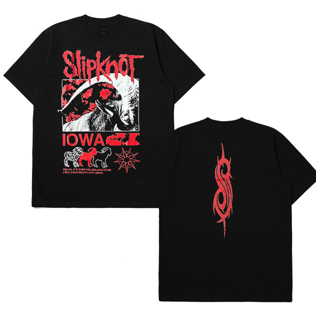 เสื้อยืด Band Slipknot Iowa Goat Kaos เนื้อหนา Cotton Combed 24s