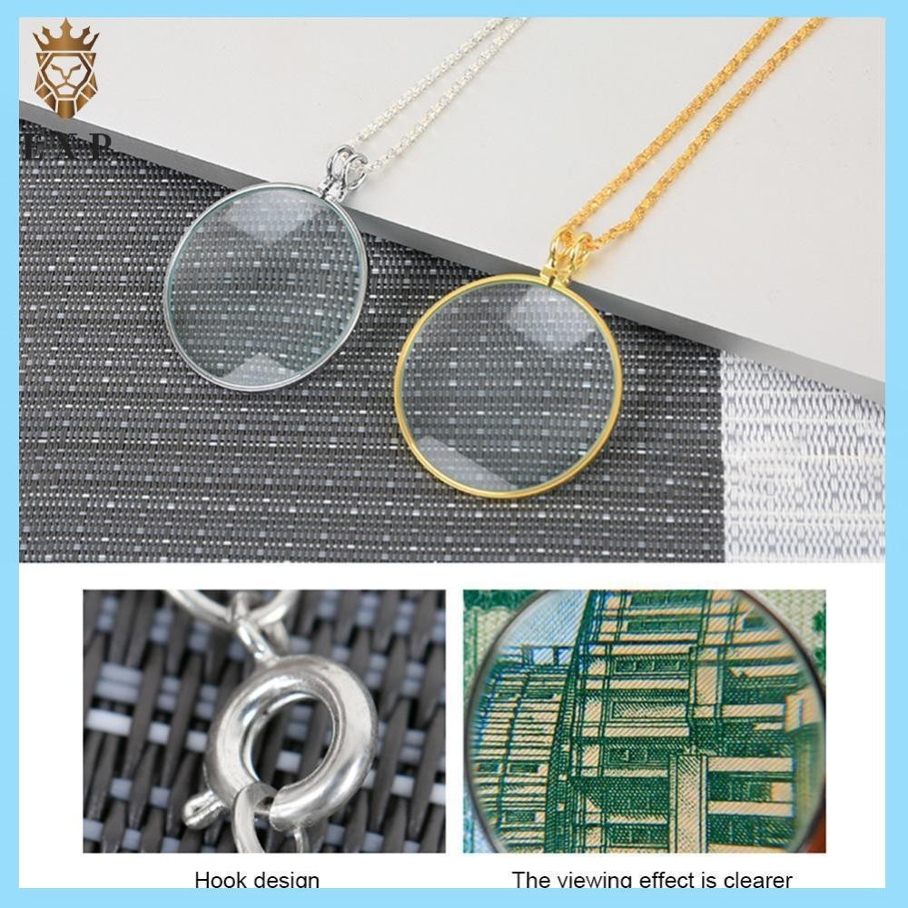 [explosion1.th] แว่นขยาย 5X สําหรับอ่านหนังสือ เครื่องประดับ สร้อยคอ