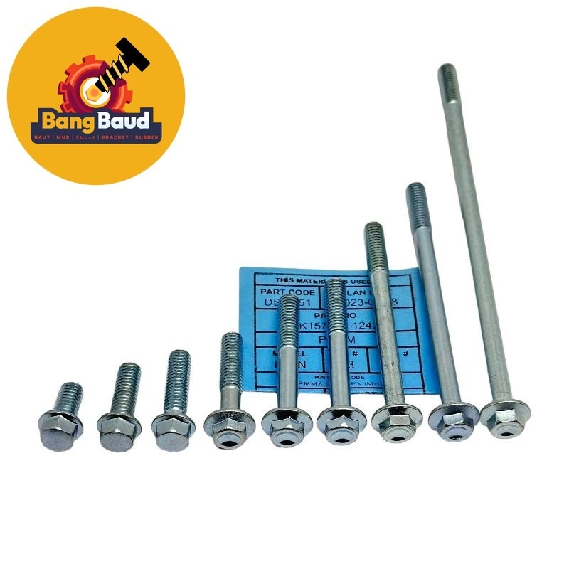 BOLT FLANGE BOLT 10 M6 KEY 8 ORIGINAL M6x12 m6x18 m6x22 m6x28 m6x40 m6x45 m6x65 m6x85 m6x130