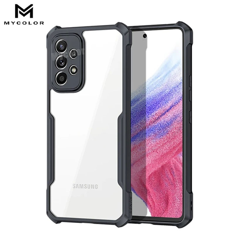 เคสกันกระแทกสําหรับ Samsung ss Galaxy A72 A71 A56 A55 A54 A35 A34 A17 A07 A16 A15 A14 A06 A05 A05s A53 A52 A52s A23 A22 A13 A12 5G 4G 2024 2025 ปลอกอะคริลิคโปร่งใสฝาครอบ