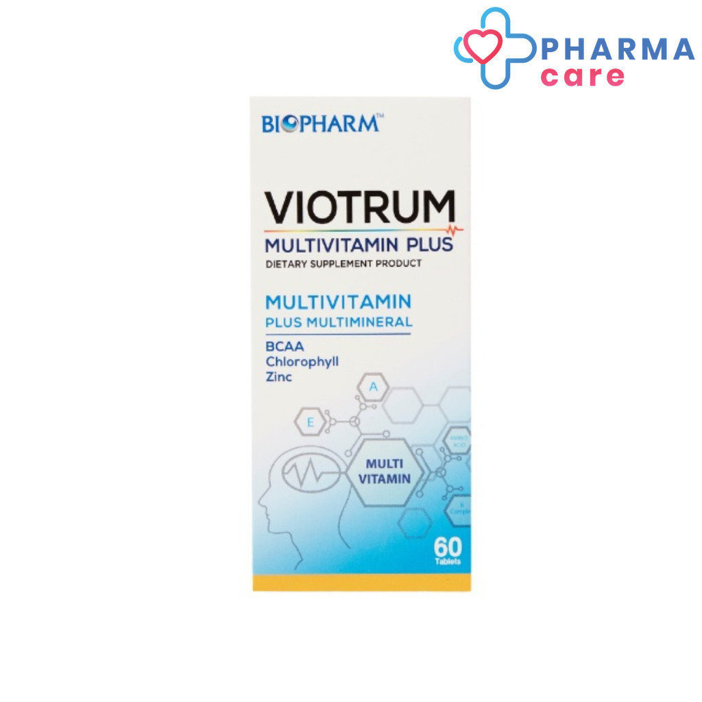 BIOPHARM Viotrum Multivitamin Plus ไวโอทรัม มัลติวิตามิน พลัส ขนาด 60 เม็ด [PC]