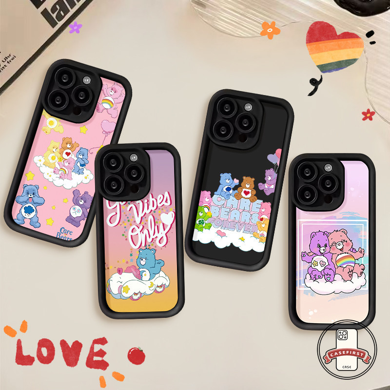 การ์ตูนน่ารักดูแลหมีเมฆสำหรับ VIVO Y36 Y21 Y21s Y100i Y27 Y12 Y17s Y20 Y22 Y15 Y02 Y17 Y33s Y12i Y12s Y16 Y15s Y11 Y27
