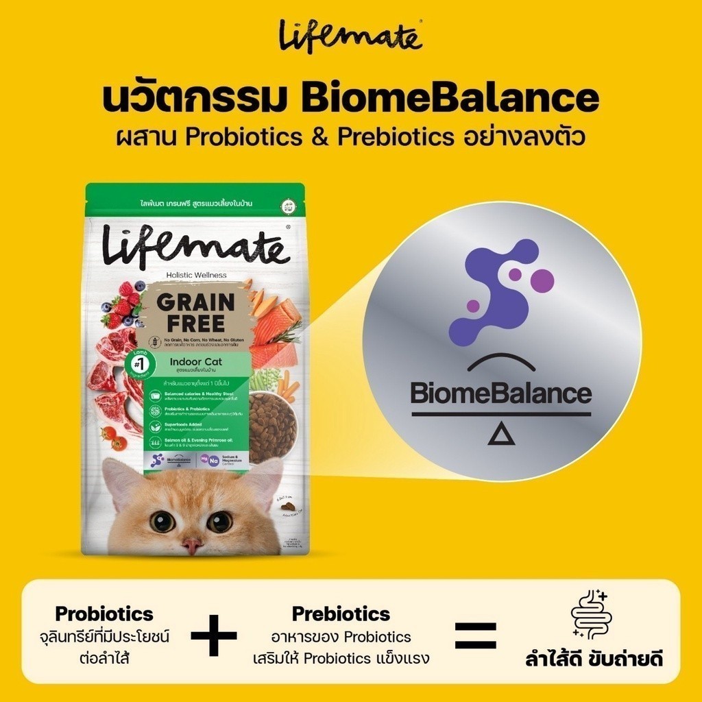 Lifemate طعام قطط Care+ خالٍ من الحبوب للقطط البالغة — صورة 4