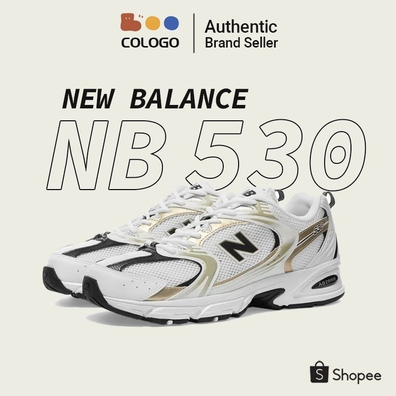 รองเท้าผ้าใบแฟชั่น เท่ห์จนระเบิด NEW BALANCE 530 NB530 MR530 new Balance MR530 UNI สีขาว สีดำ รองเท้