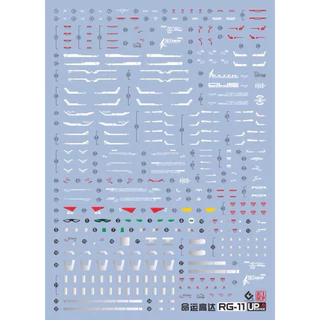 ✅พร้อมส่ง🔥 ดีคอลน้ำ DECAL EVO UPgrade RG 1/144 Destiny Gundam สะท้อนแสงแบล็คไลท์
