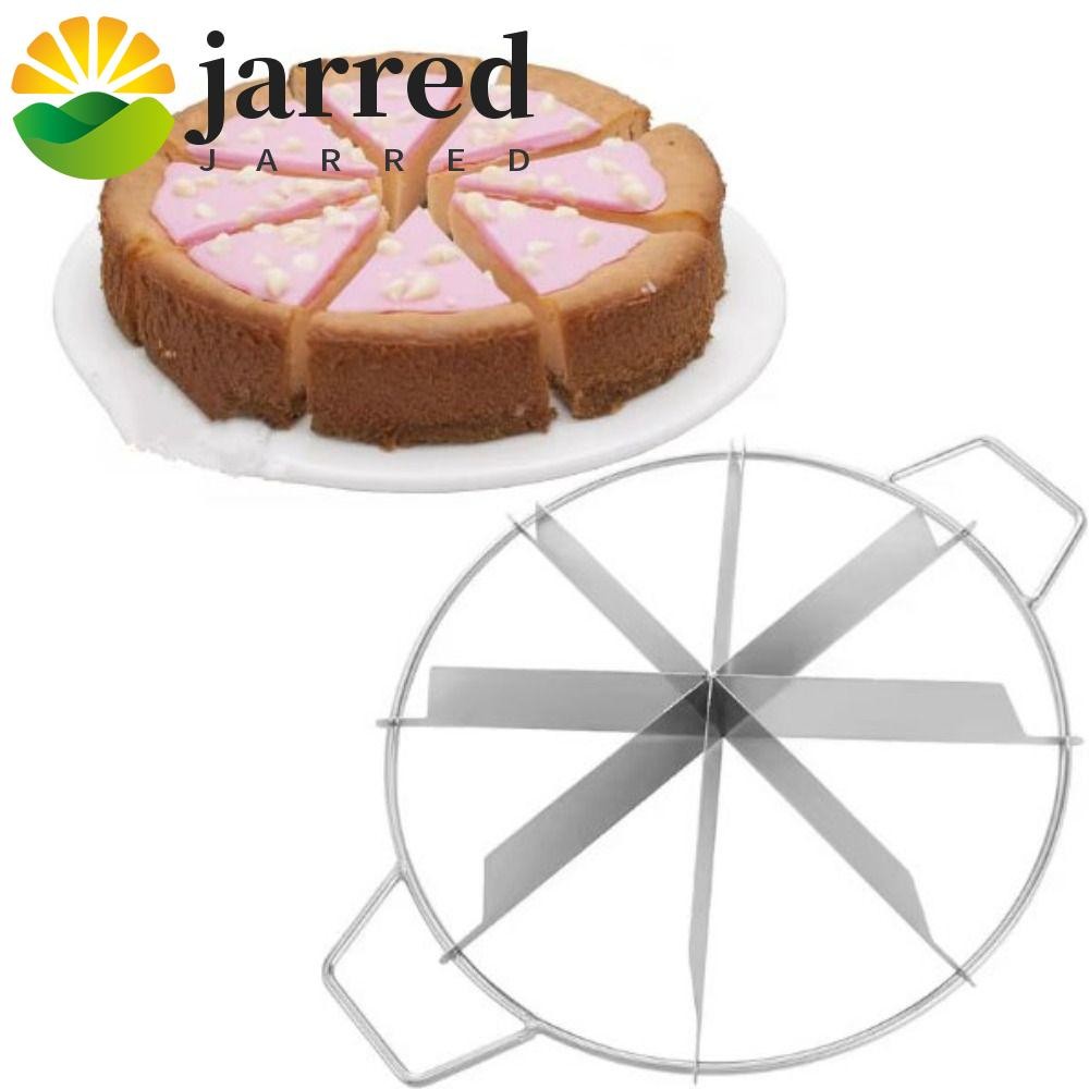 Jarred เครื่องตัดพิซซ่า, สแตนเลสกันสนิมแพนเค้ก Divider, แกดเจ็ตในครัวแบ่งเท่ากันพร้อมที่จับเครื่องตัดเค้กทนทาน พาย