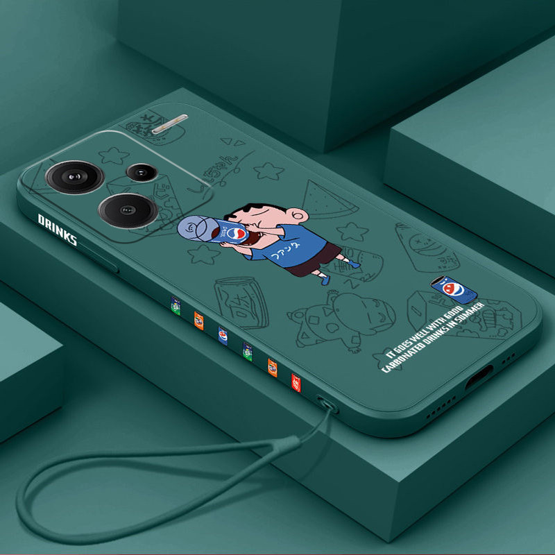 เคส Redmi Note 13 Pro 5G Redmi Note 13 Pro Plus + 5G tpu ฟรีเชือกเส้นเล็กแฟชั่นเคสโทรศัพท์แบบนิ่ม KCXX