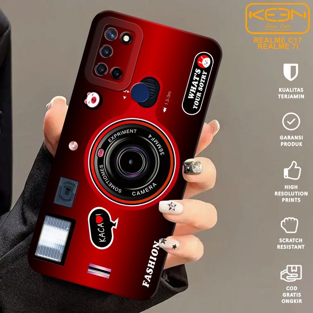 เคส HP Realme C17 Realme 7I - Realme C17 Realme 7I Camera Motif Softcase - เคสโทรศัพท์ Realme C17 - 